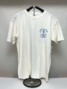 CAPTAIN FIN キャプテンフィン 半袖Tシャツ Captain Fun S/S Tee メンズ Sサイズ ビンテージ・ホワイト色 プリント 新品 即決 送料無料①