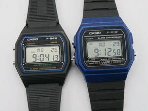 CASIO(カシオ）2点　F-84W・F-91W　腕時計　中古品　ト3ー7A　