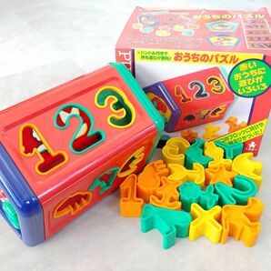 【☆1円スタート☆】Toyroyal トイローヤル 知育玩具 おうちのパズル 15 ブロック パズル 幼児玩具 おもちゃ 1.5才～ No 834 SA3041の画像1