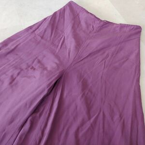 【☆1円スタート☆】FIRENZE フィレンツェ ボトムス ワイド パンツ SILK シルク 絹 100% 紫 パープル レディース ファッション #705