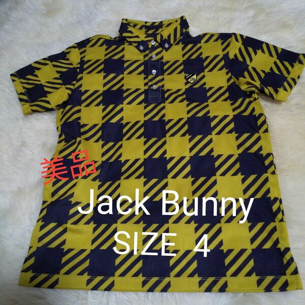 (極美品)Jack Bunny ボタンダウン 半袖ポロシャツ　サイズ 4
