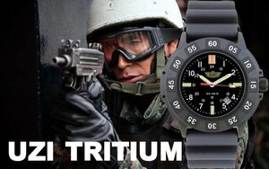 【1円】UZI ウージー イスラエル最強マシンガン 公式腕時計 200m防水トリチウム 超絶レア日本未発売 ミリタリーウォッチ 入手不可能 NATO