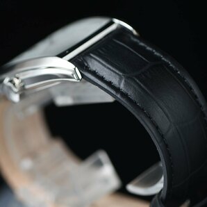 新品1円 逆輸入セイコーALBA 知的で気品あるトノー型ケース＆ローマ数字 ホワイトフェイス 50m防水 本革ベルト メンズ日本未発売 腕時計の画像9