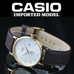  new goods 1 jpy reimport Casio visibility height . uselessness .. dropping . simple . not detting tired . road design lightness 45g light .8 millimeter original leather belt 50m waterproof wristwatch men's 