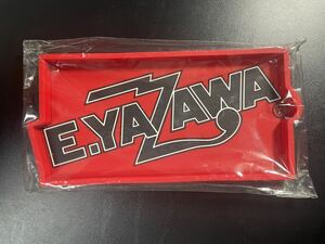 〝E.YAZAWA祭り〟【矢沢永吉】ラバートレイ(ロゴ)レッド 新品、未使用品！