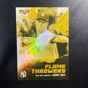 〝インサート祭り〟【Gerrit Cole(コール)】2021年TOPPS Fire Flame Throwers Gold Mimtedパラレル！