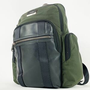 1円～漢の憧れ【極美品】TUMI トゥミ バックパック 103291-7297 Alpha Bravo Nellis Laptop リュック デイパック グリーン 緑　ネリス　