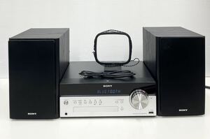 CR◆ 通電確認済 SONY ソニー Bluetooth対応 システムステレオ ミニコンポ HCD-SBT100 2014年製 ペア スピーカー SS-SBT100 音響機器 