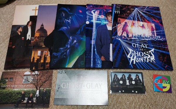 GLAY ライブ特典、会報誌などセット　Ghost、FC年賀状、FC会報誌、ステッカーなど