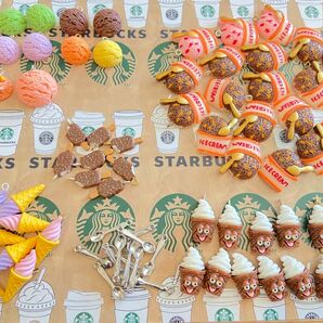 アイスクリーム アイス ソフトクリーム スプーン アイスバー デコパーツ ハンドメイド アクセサリー ミニチュア 食品サンプル