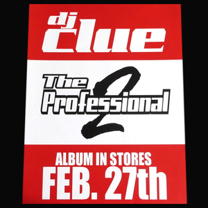 【非売品】　DJ CLUE　The Professional 2　特大ステッカー