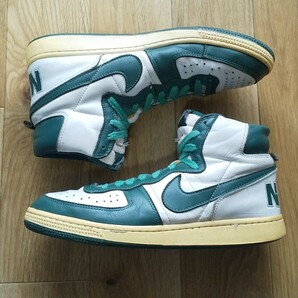 【318677-131】00's NIKE TERMINATOR HIGH (VNTG) USED US11 29.0cm 2008年製 ナイキ ターミネーター ビンテージ BE TRUE YOUR SCHOOL 緑灰の画像3