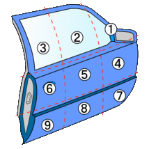 ハスラー DAA-MR41S 右フロントドア 346276_画像5