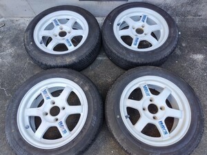 RAYS VOLK RACING　TE37　14インチ　6J+38 PCD100 4穴　4本