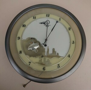 【ジャンク品】RHYTHM リズム からくり時計 Small World 4MH689 リズム時計 掛時計 からくり 時計 スモールワールド 壁掛け時計 アナログ