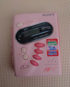 【ジャンク品】SONY カセットウォークマン WM-FX202 ピンク WALKMAN ウォークマン ソニー レトロ コレクション カセットテープ プレーヤー