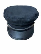 昭和レトロ 学生帽 黒 ブラック 帽子 約57cm キャップ ファッション コスプレ 新品未使用_画像2