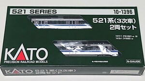 ☆KATO カトー「521系 3次車 (品番10-1396)」 北陸本線 あいの風とやま鉄道 IRいしかわ鉄道等 ※静止画撮影だけの美品です LED室内灯付☆