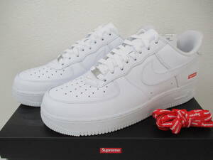 新品★Supreme シュプリーム×NIKE ナイキ★AIR FORCE 1 LOW SP エアフォース1ロー CU9225-100 WHITE スニーカー 29.0cm