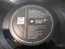 THE BEATLES・ザ・ビートルズ / GREATEST HITS 20 (帯あり・国内盤) 　 　 LP盤・EAS-91047_画像8