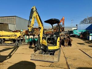  Yanmar building machine yanmar ViO20-6 Mini hydraulic excavator piping attaching standard bucket low Hour old age style 