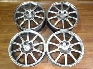 SubaruGDBImprezaWRX STi後期Genuine 8J-17 off+53 pcd114.3/5H ハブ径56ミリ １７InchアルミWheels only４本