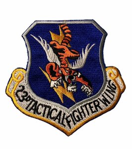 米軍 カラー大型パッチ 第23航空団 23rd WING フライングタイガース ワッペン US AIR FORCE空軍 US ARMY陸軍 未使用品 6080A