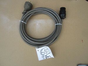 651 キャプタイヤ ケーブル 電線 ケーブル 直径 １０ミリ ４芯、 長さ７メートル 中古品です。