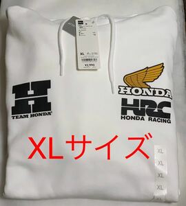 新品即決！★XLサイズ★ホンダ★スウェットブル・パーカー★Honda★GU★ホワイト★