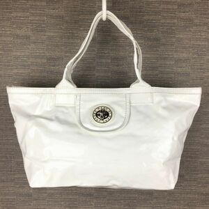 MARC BY MARC JACOBS/マークジェイコブス　エナメル　ハンドバッグ　白　管NO.B23-18