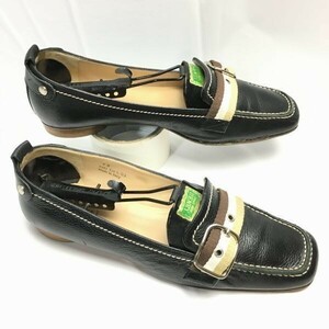 COACH Coach Italy made bit moccasin business shoes black size 9B tube NO.ZF-95