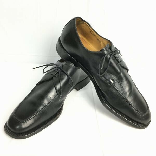 MARIANO CAMPANILE/カンパニーレ【8　26.5】　イタリア製　Uチップ　ビジネスシューズ　黒　Vintage　Shoes　管NO.ZD-88