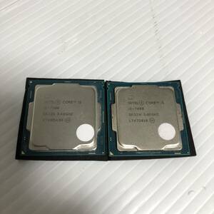 2つまとめ売り 送料無料　BIOS起動確認済 Intel Core i5 7500 SR335　7400 SR32W　 Kaby Lakeコア