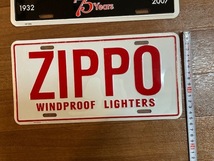 zippo ナンバープレート型メタルサイン2枚、新品未使用品！_画像3