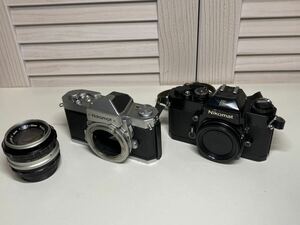 【まとめ】Nikon Nikomat FT N ボディ/Nikomat EL ボディ/Nikon NIKKOR-S 50mm 1:1.4 MFレンズ ボディ フィルムカメラ ニコン ニコマート