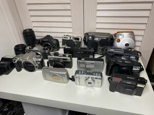 【まとめ】ジャンク カメラ ボディ アクセサリ いろいろ Canon PENTAX MINOLTA SONY OLYMPUS RICOH など 一眼レフ コンパクトカメラ チェキ