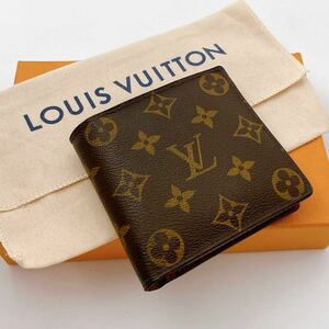 H636 【ほぼ極美品 】ルイヴィトン モノグラム 2つ折り財布 ポルトフォイユ マルコ LOUIS VUITTON メンズ レディース