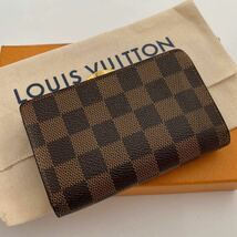 H717【極美品】ルイヴィトンLOUIS VUITTON ヴィエノワ がま口折り財布 ダミエ　ウォレット メンズ レディース _画像2