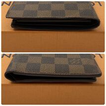 H632 【美品 】ルイヴィトン ダミエ 2つ折り財布 ポルトフォイユ マルコ LOUIS VUITTON メンズ レディース_画像4