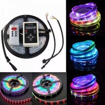 光が流れるLEDテープライト RGB 5M 132種類パターン 調光 リモコン付き IP68 LEDテープ DD60set_画像2