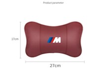 ★BMW M★ロゴ入りき 車用記憶 通気性弾性 ネックパッド レザー ネックパッド 汎用 車載首枕 ヘッドレスト★2個★4色選択可★_画像8