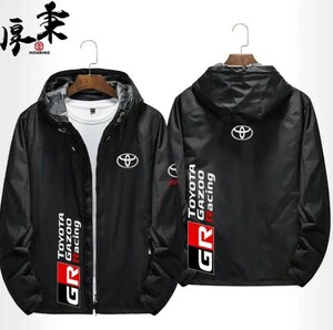 01* new goods * Toyota GR Gazoo Racing* Motor Sport Logo outdoor sport wear zipper Parker sweat fishing clothes winter clothes * black 