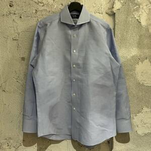 Maker's Shirt メーカーズ シャツ 鎌倉 鎌倉シャツ 長袖シャツ Yシャツ サイズ:41-85 千鳥格子 柄 ブルー 