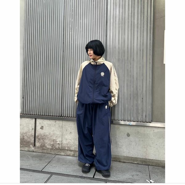 9090"N" Logo Tech Nylon Track Jacket Track Pants セット商品