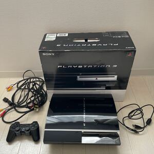 【1円スタート！】中古　SONY ソニー PS3 プレステ3 本体 箱付き　60GB PlayStation3 プレイステーション3 