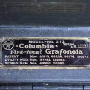 COLUMBIA コロムビア グラフォノーラ No.212 卓上型蓄音機 整備済み動作良好の画像5