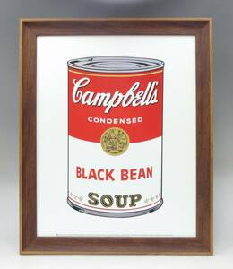 新品☆額付アートポスター★絵画☆andy warhol★アンディ・ウォーホル☆アメリカンポップアート◎キャンベル☆Campbells soup can☆41