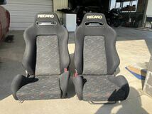 RECARO レカロ SR-3ルマンカラー セミバケシート 2脚セット チェイサー、マークII、シルビア、スカイライン_画像1