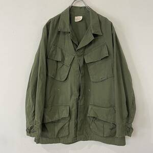 ビンテージ　60s　US.ARMY　ジャングルファティーグ　ジャケット　4th　米軍　S-S　240304