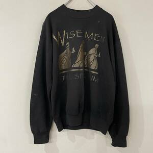 ビンテージ　80s　90s　フルーツオブザルーム　WISE MEN STILL SEEK HIM　スウェット　240311